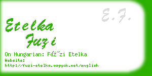 etelka fuzi business card